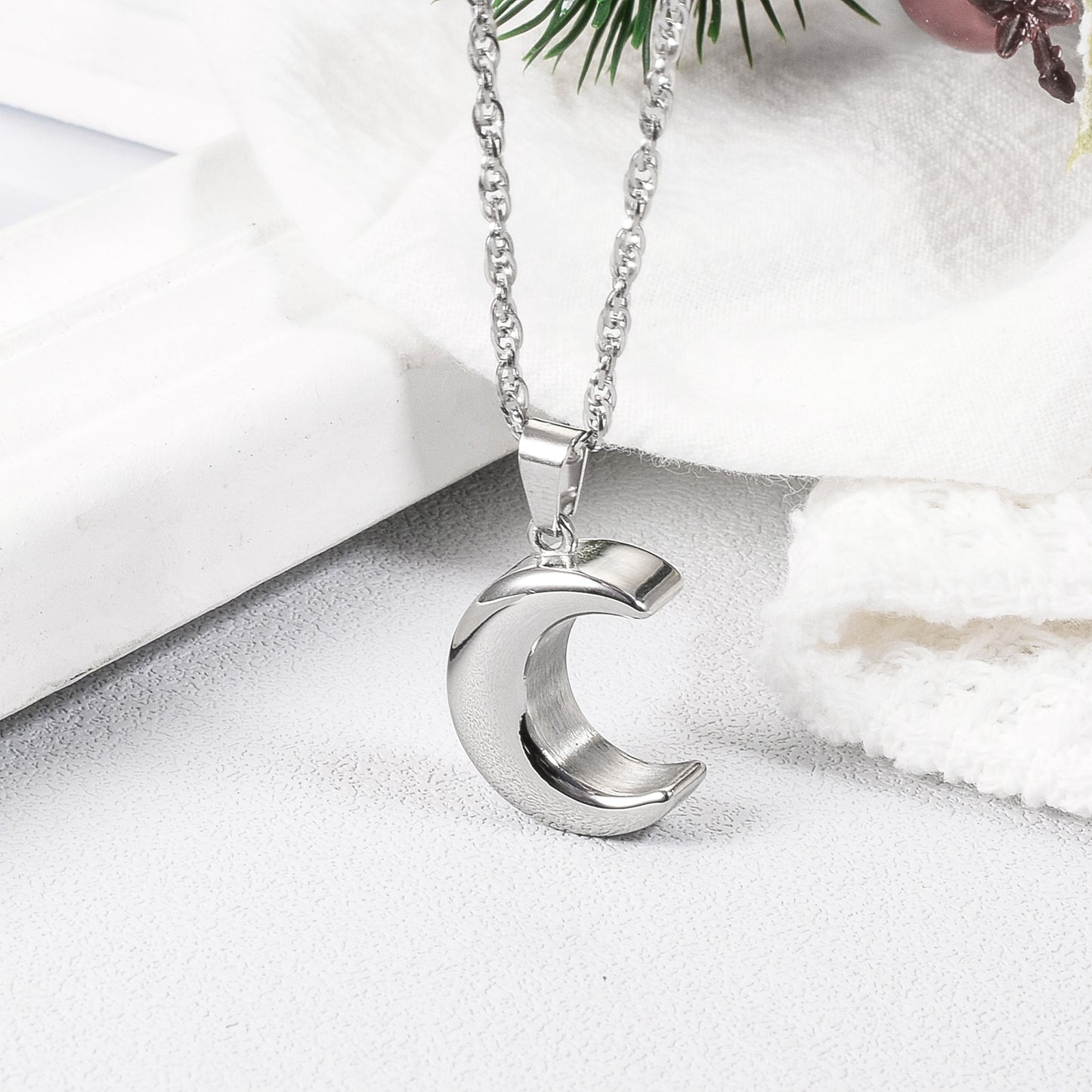 Moon Cremation Jewelry Memorial Keepsake