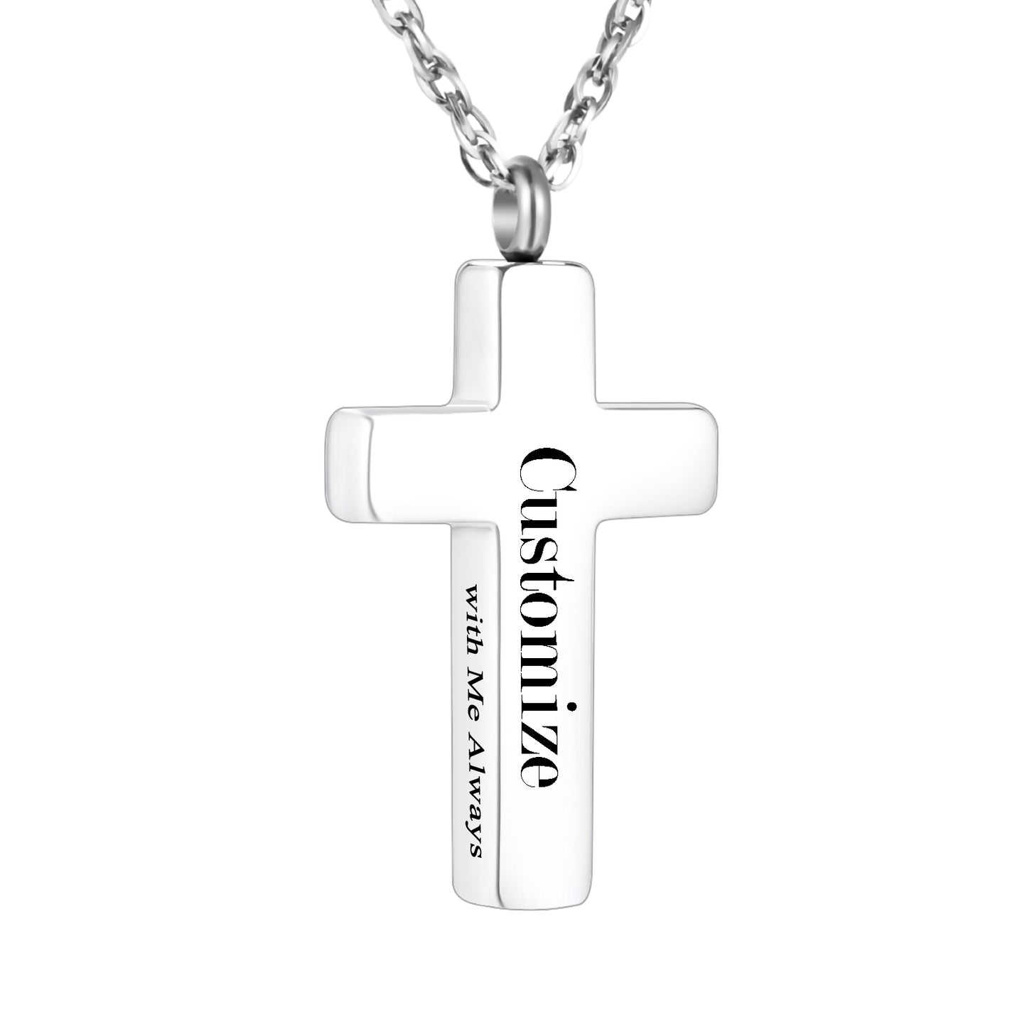 Cross Memorial Necklace: Wearable Urn for Treasured Memories