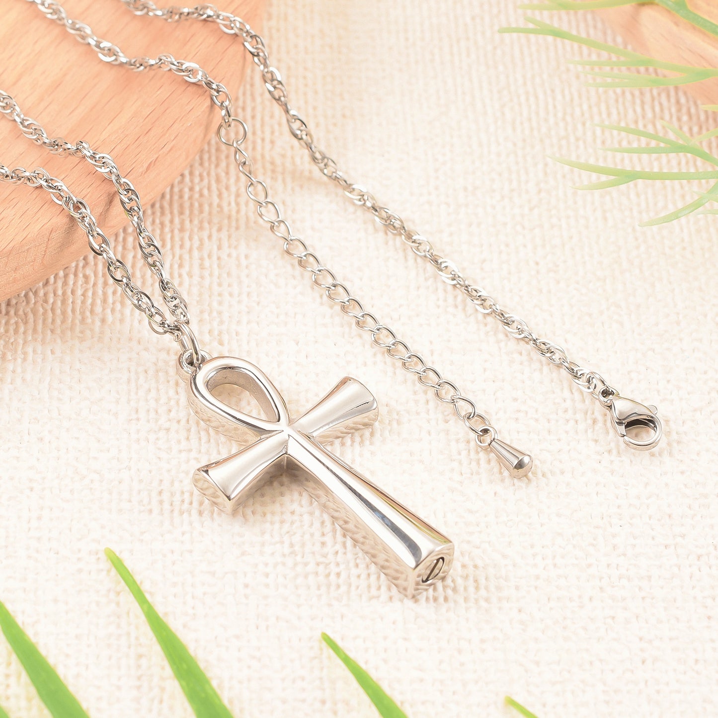 Cross pendant for ash in unique design