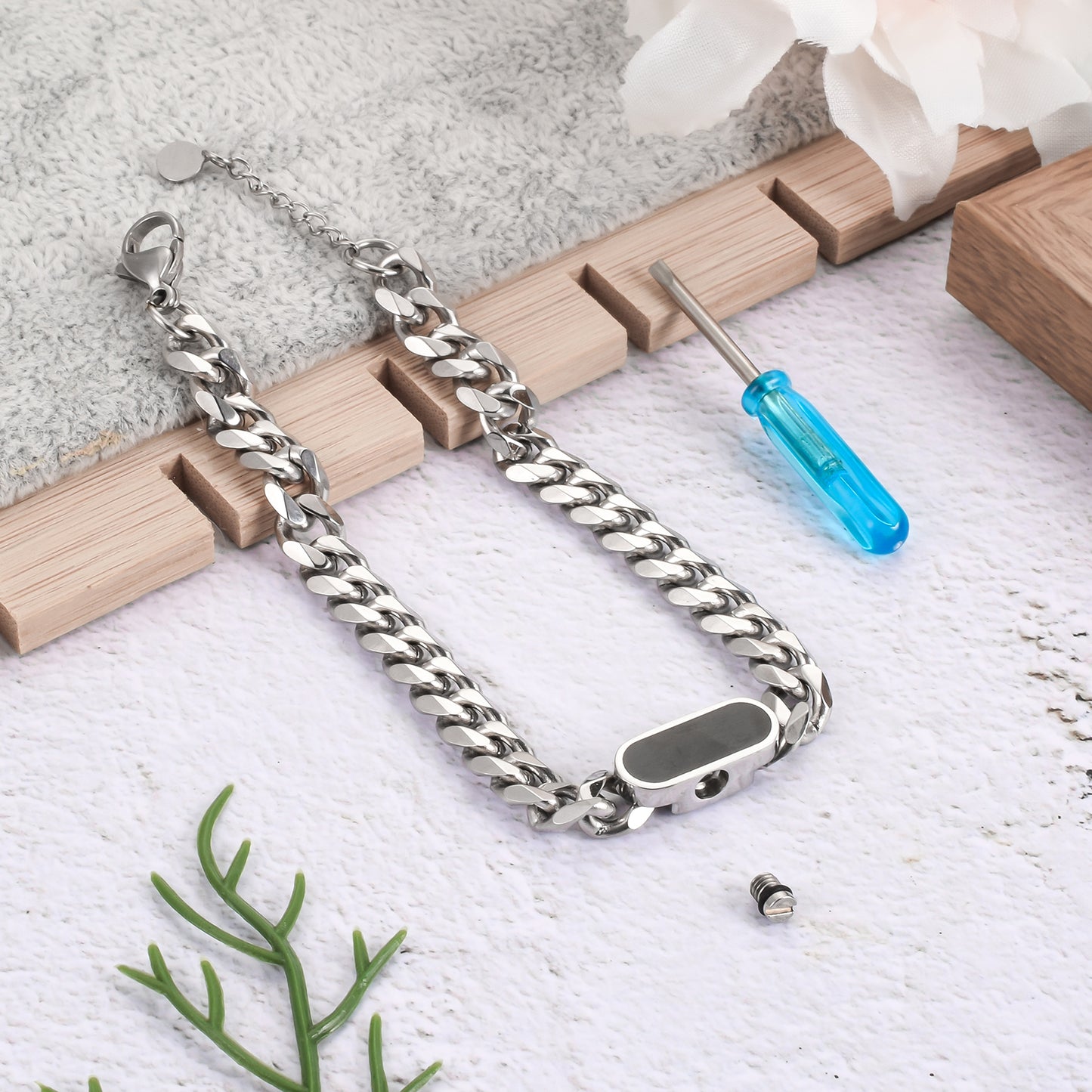 Cremation Ashes Brecelet for Man