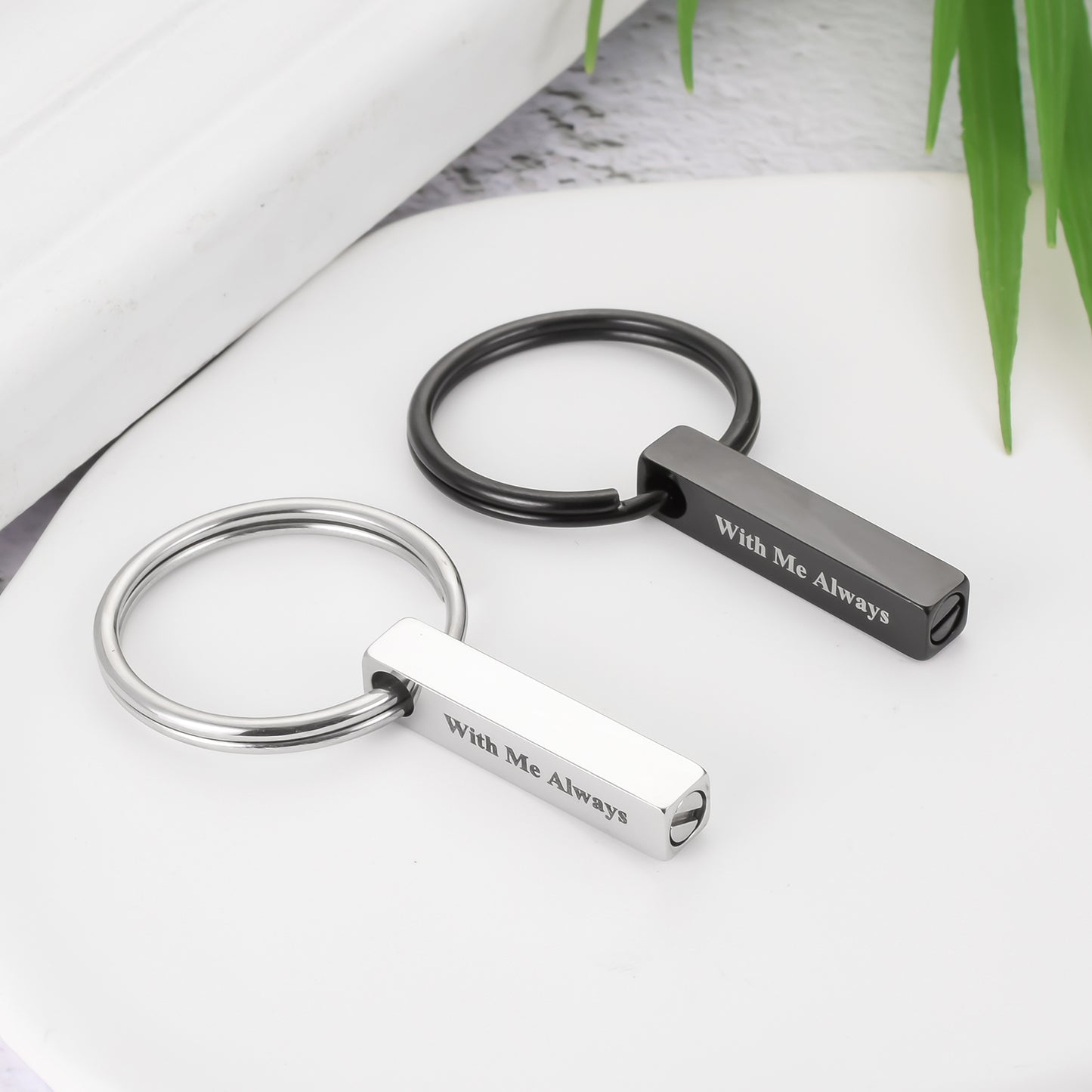 Simple Bar Cremation Necklace