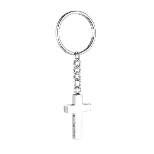 Cross Key Chain Cremation Jewelry
