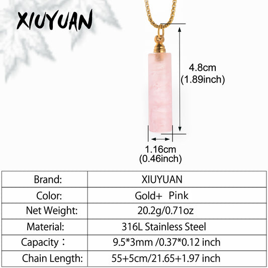 Cylindrical Cremation Pendant for Women