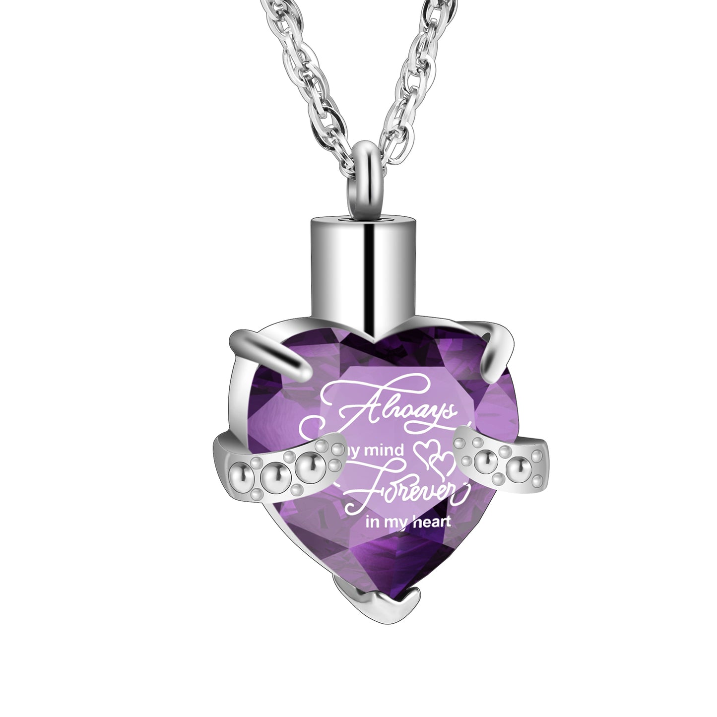 Heart Cremation Pendant Necklace for Women