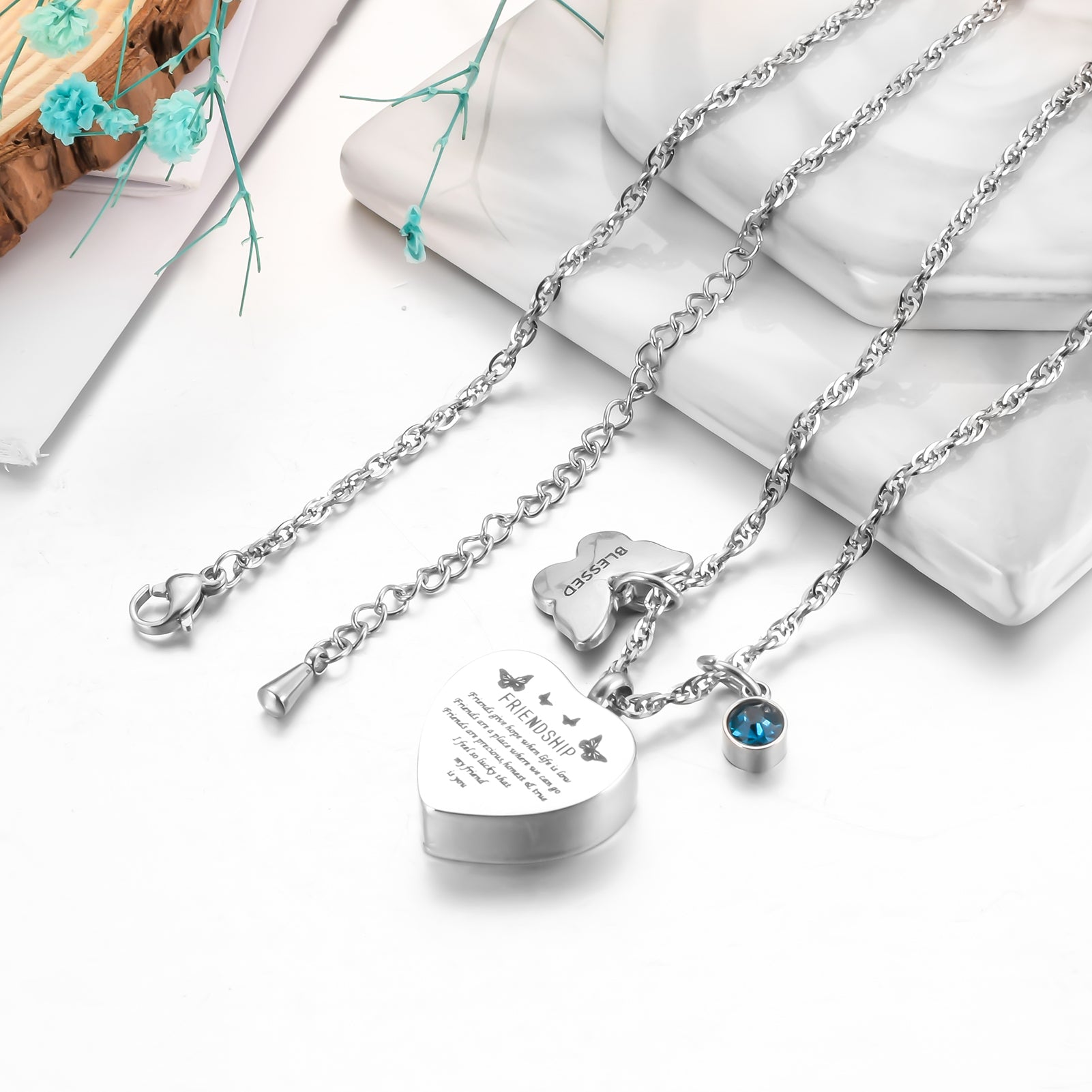 Heart Cremation Pendant for Friends