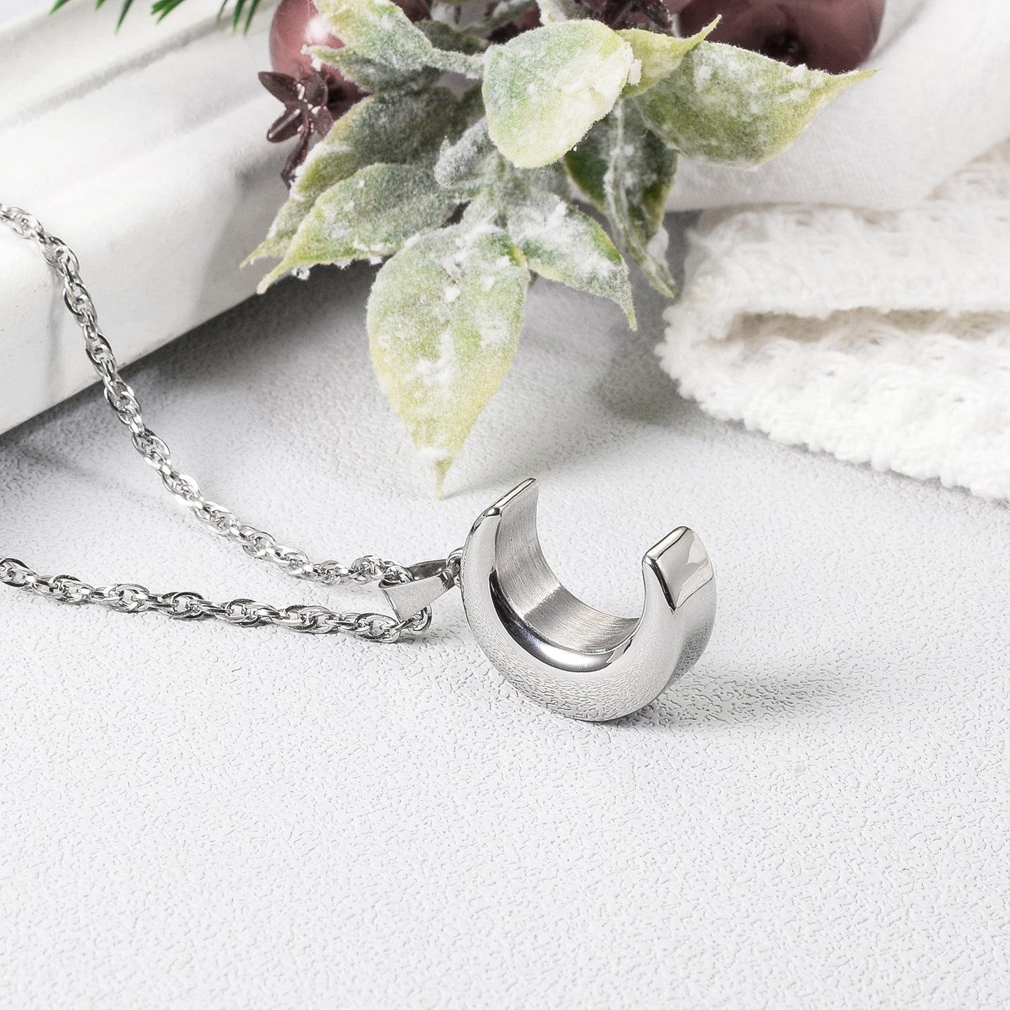 Moon Cremation Jewelry Memorial Keepsake