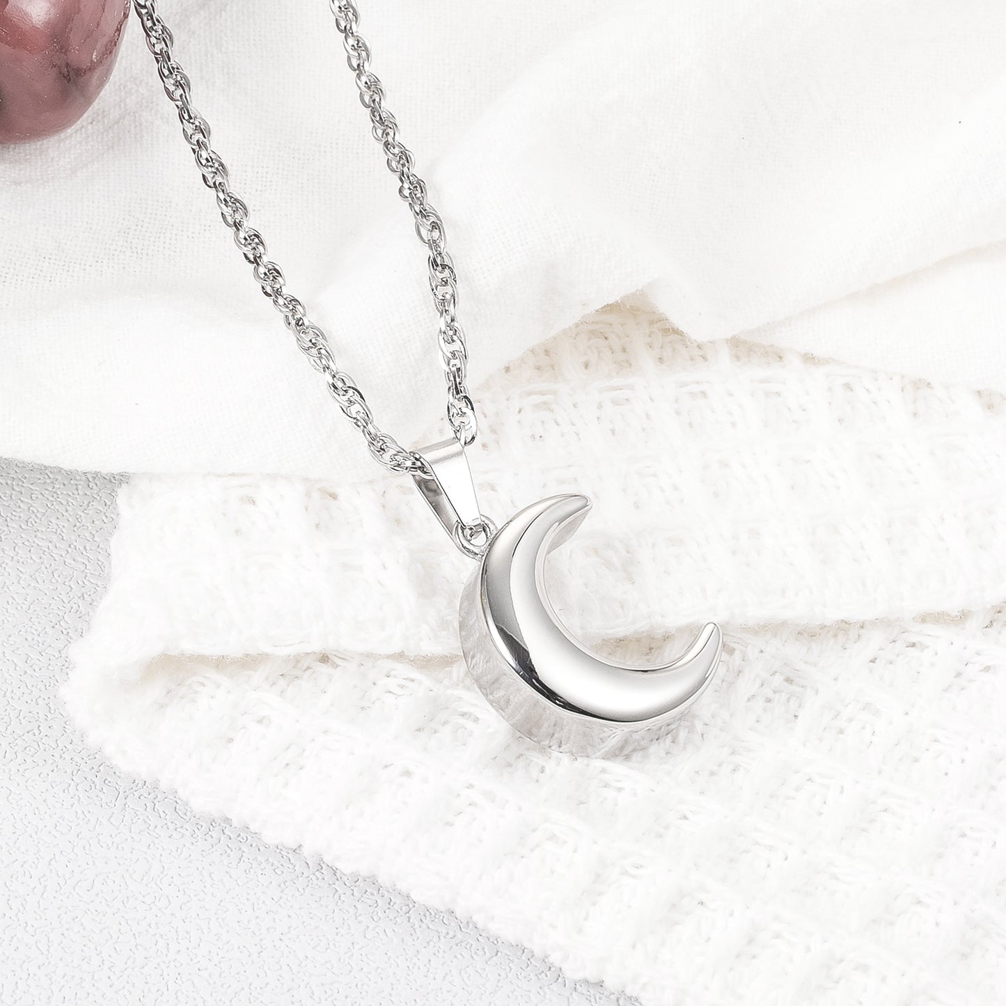 Moon Cremation Jewelry Memorial Keepsake