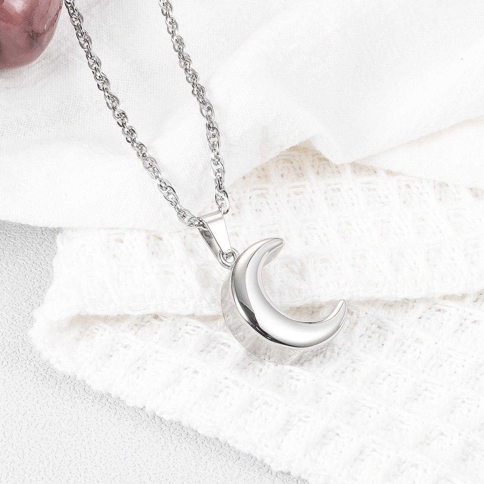 Moon Cremation Jewelry Memorial Keepsake