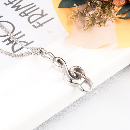 Music Note Urn Necklace