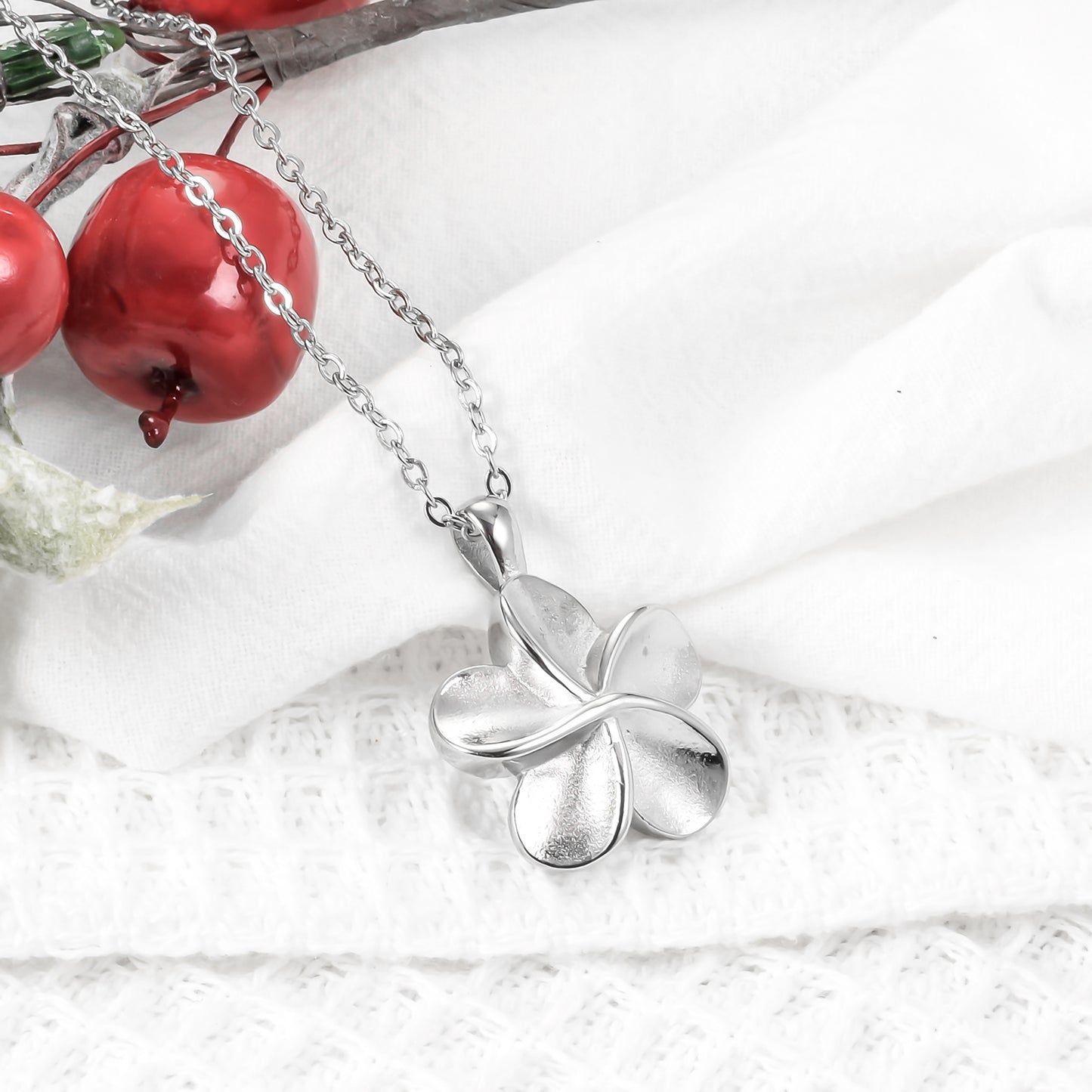 Flower Cremation Necklace Jewelry for Ashes