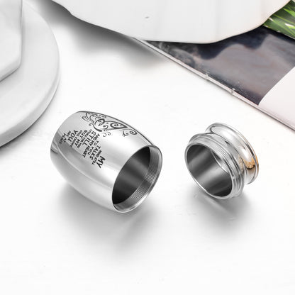 Memorial Urn with Butterfly Design & 'My Mind Still Talks to You' Inscription