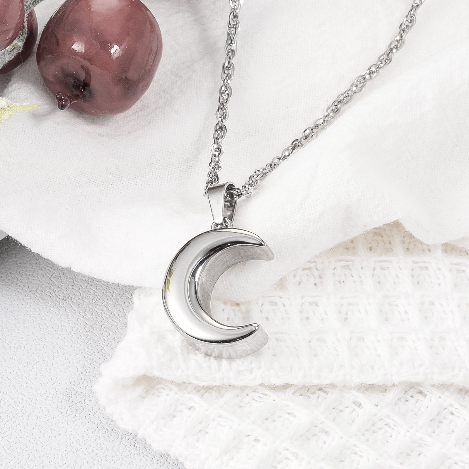 Moon Cremation Jewelry Memorial Keepsake