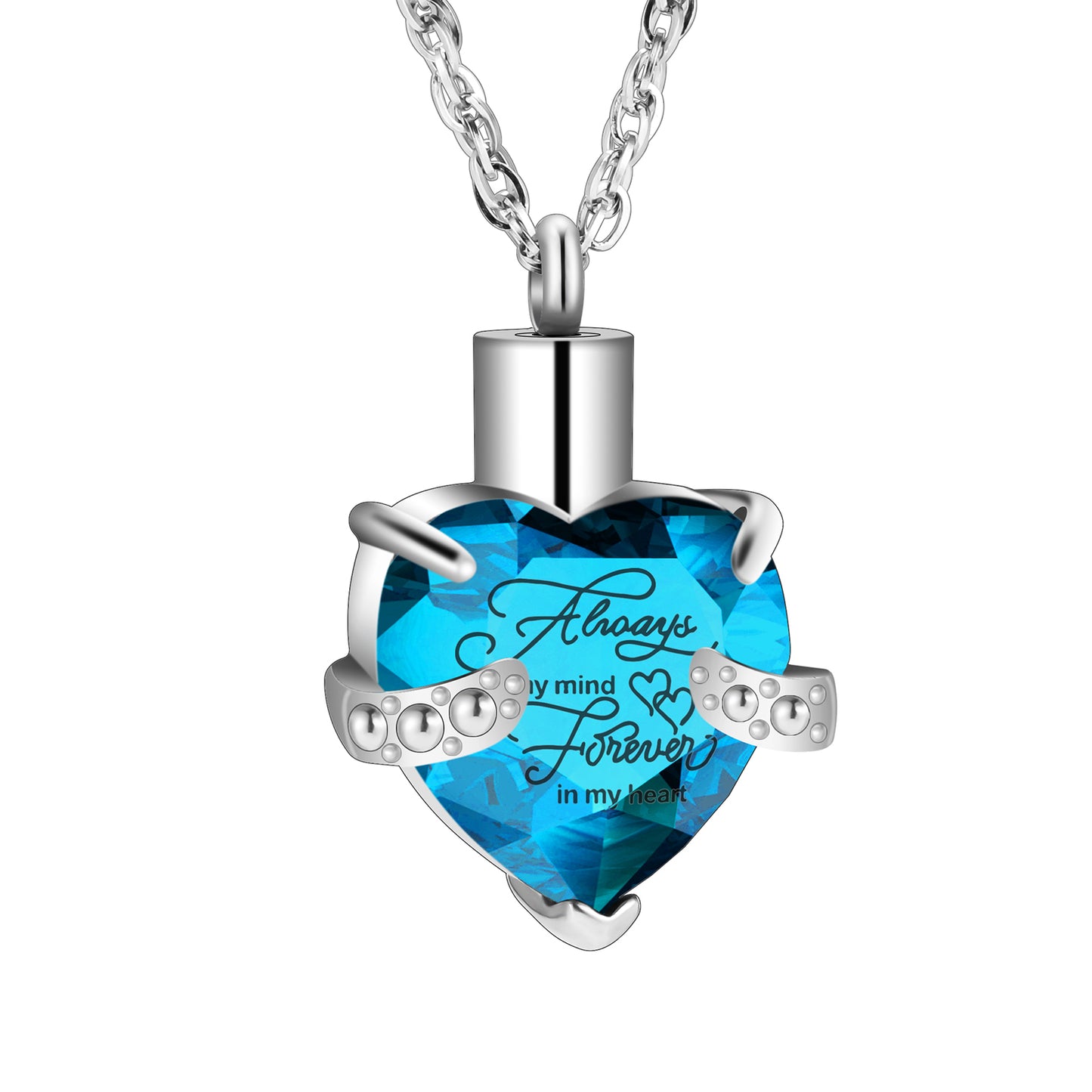 Heart Cremation Pendant Necklace for Women