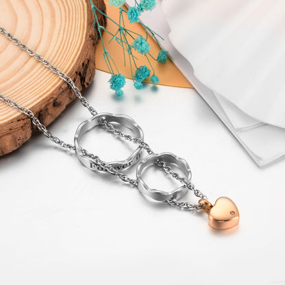 Heart Cremation Pendant Necklace