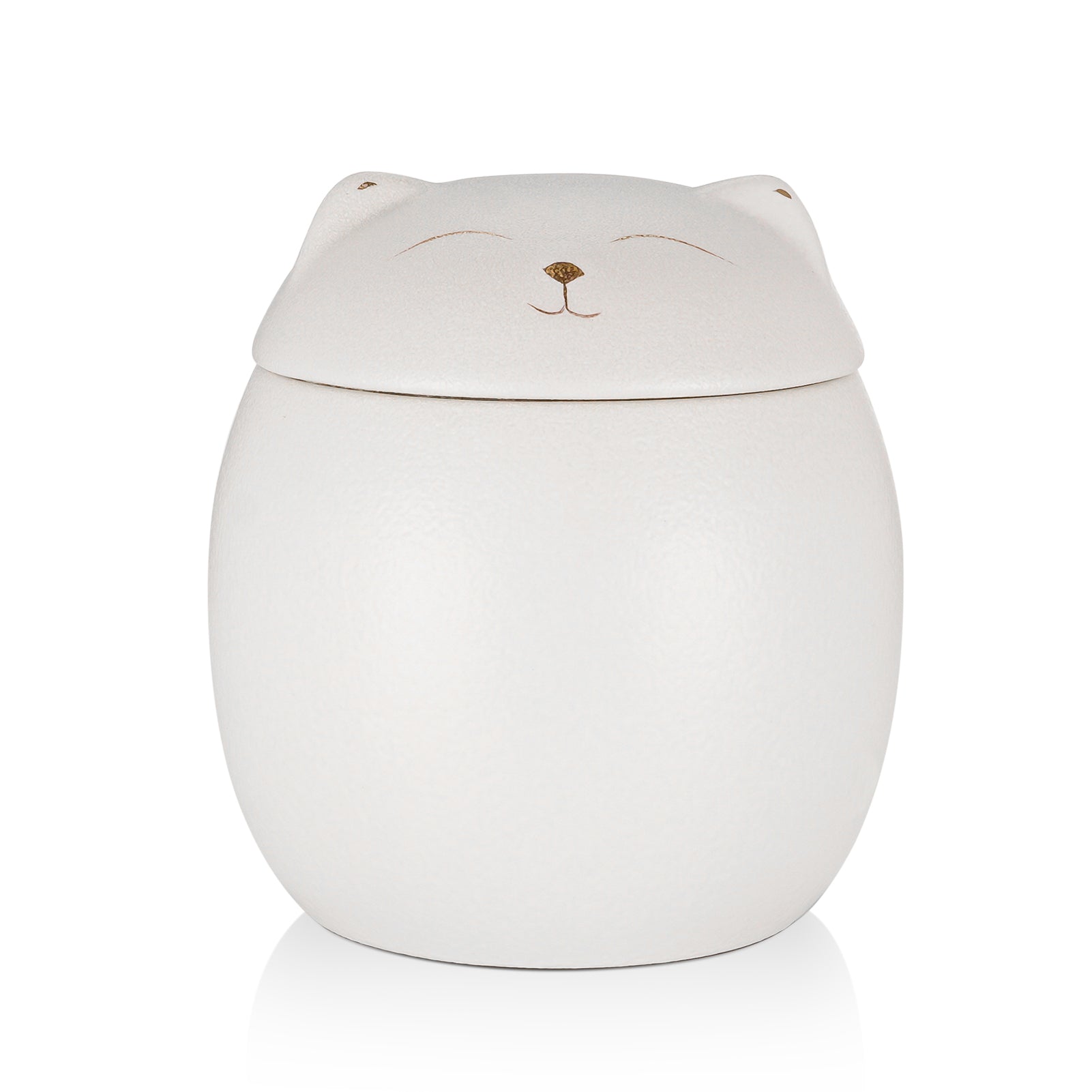 Smiley Shaped Pet Urn for Cat or Dog Memorial Keepsake