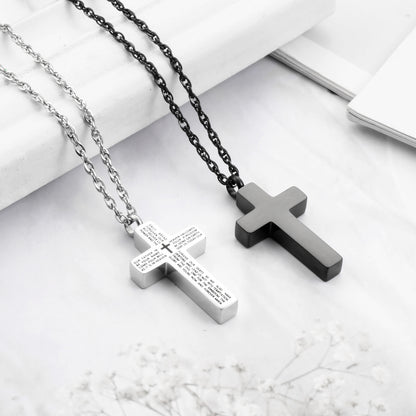 Cross Urn Necklace with Bible