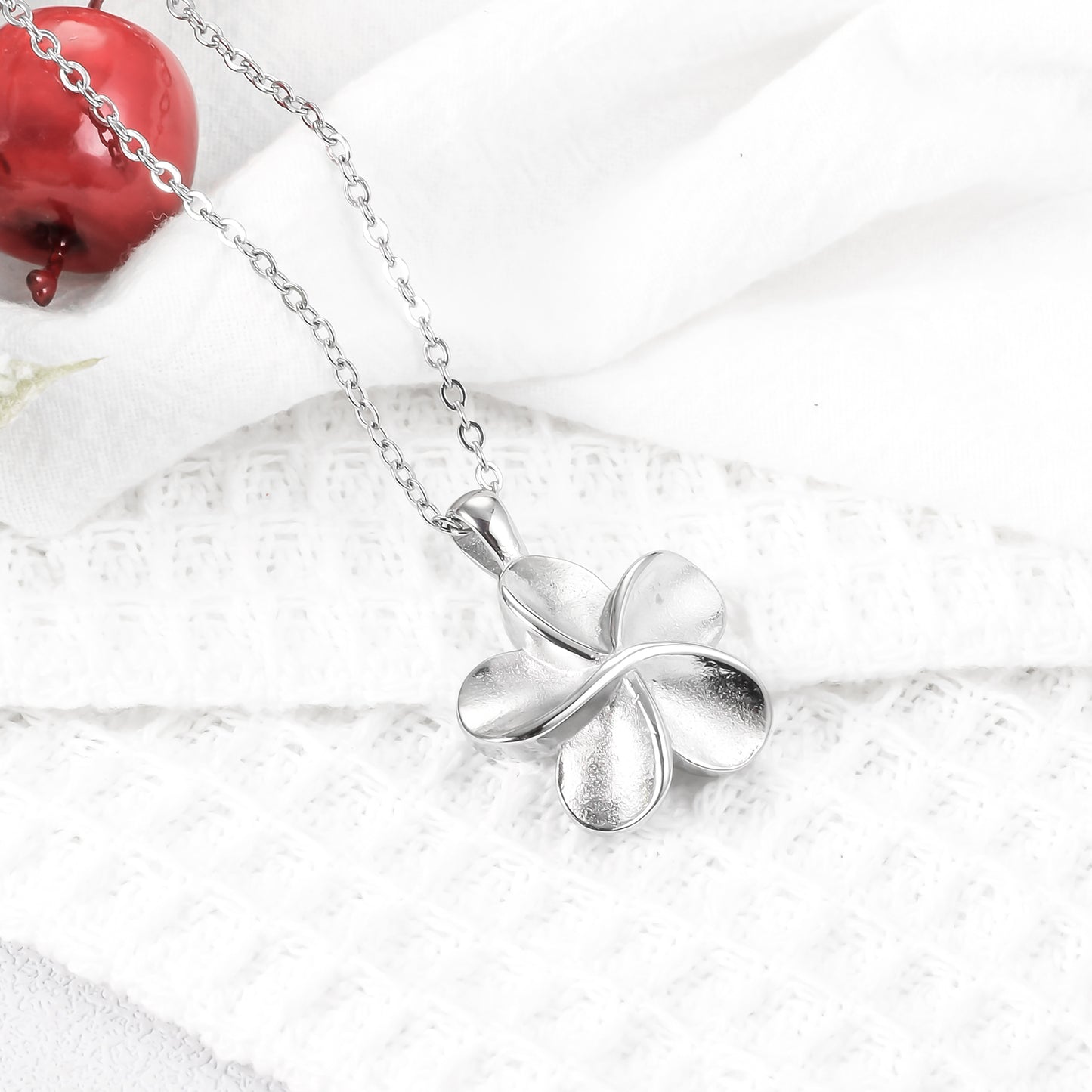 Flower Cremation Necklace Jewelry for Ashes