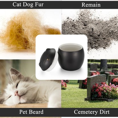 Smiley Shaped Pet Urn for Cat or Dog Memorial Keepsake