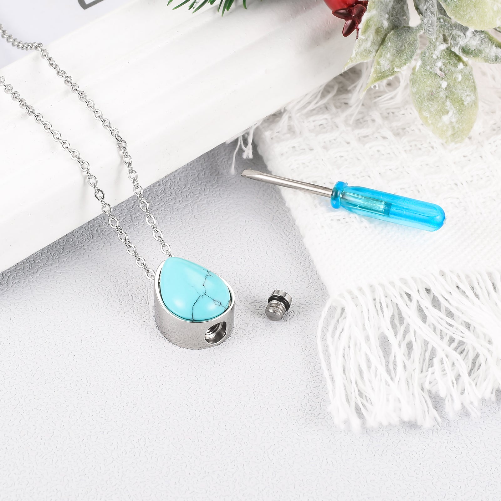 Natural Stone Ashes Locket