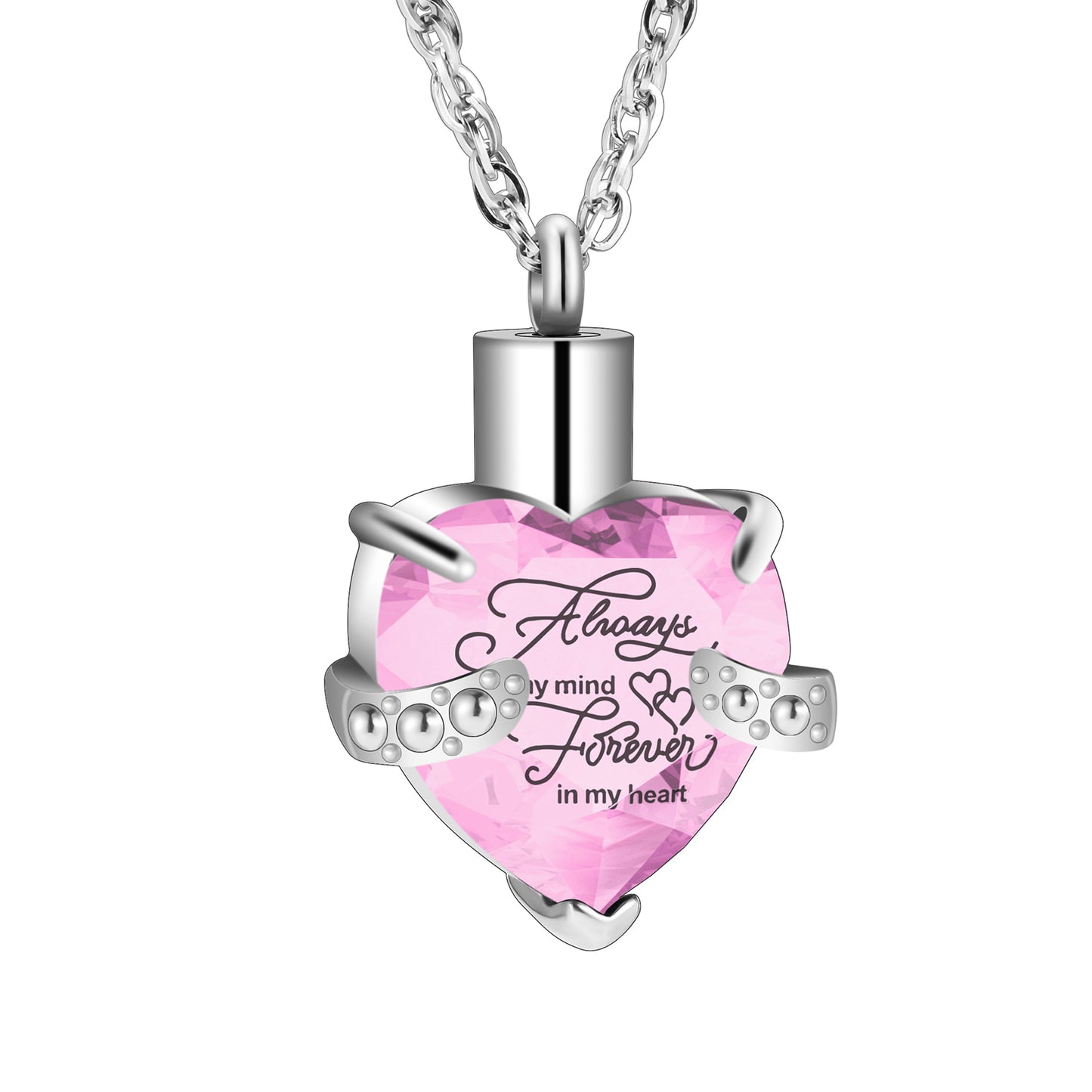 Heart Cremation Pendant Necklace for Women