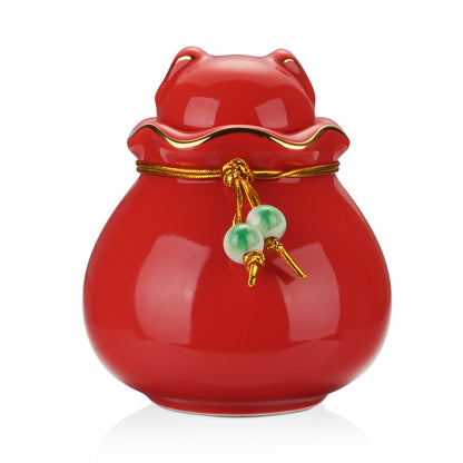 Ceramic Pet Memorial Urn for Cat or Dog