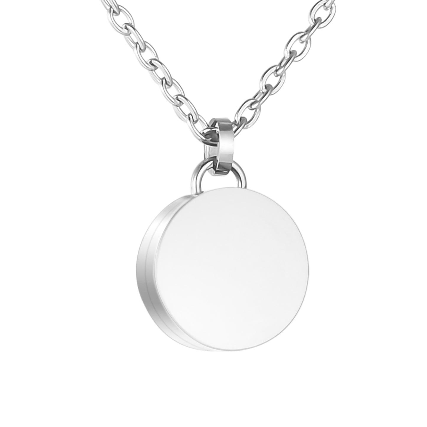 Circle Cremation Necklace Ashes Locket
