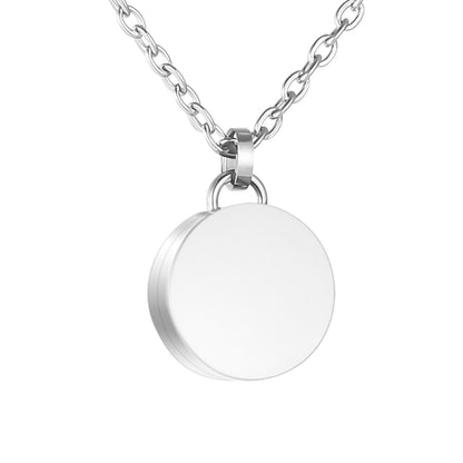 Circle Cremation Necklace Ashes Locket