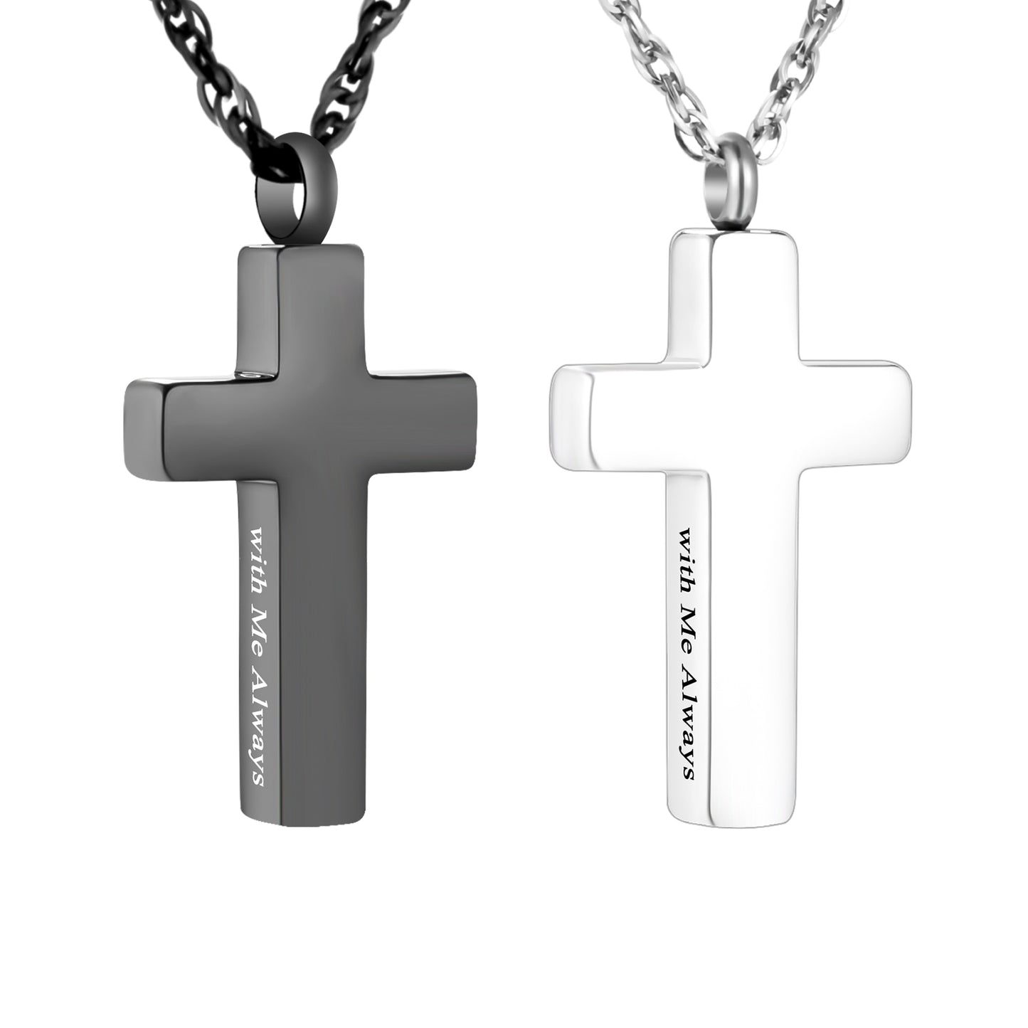 Cross Memorial Necklace: Wearable Urn for Treasured Memories