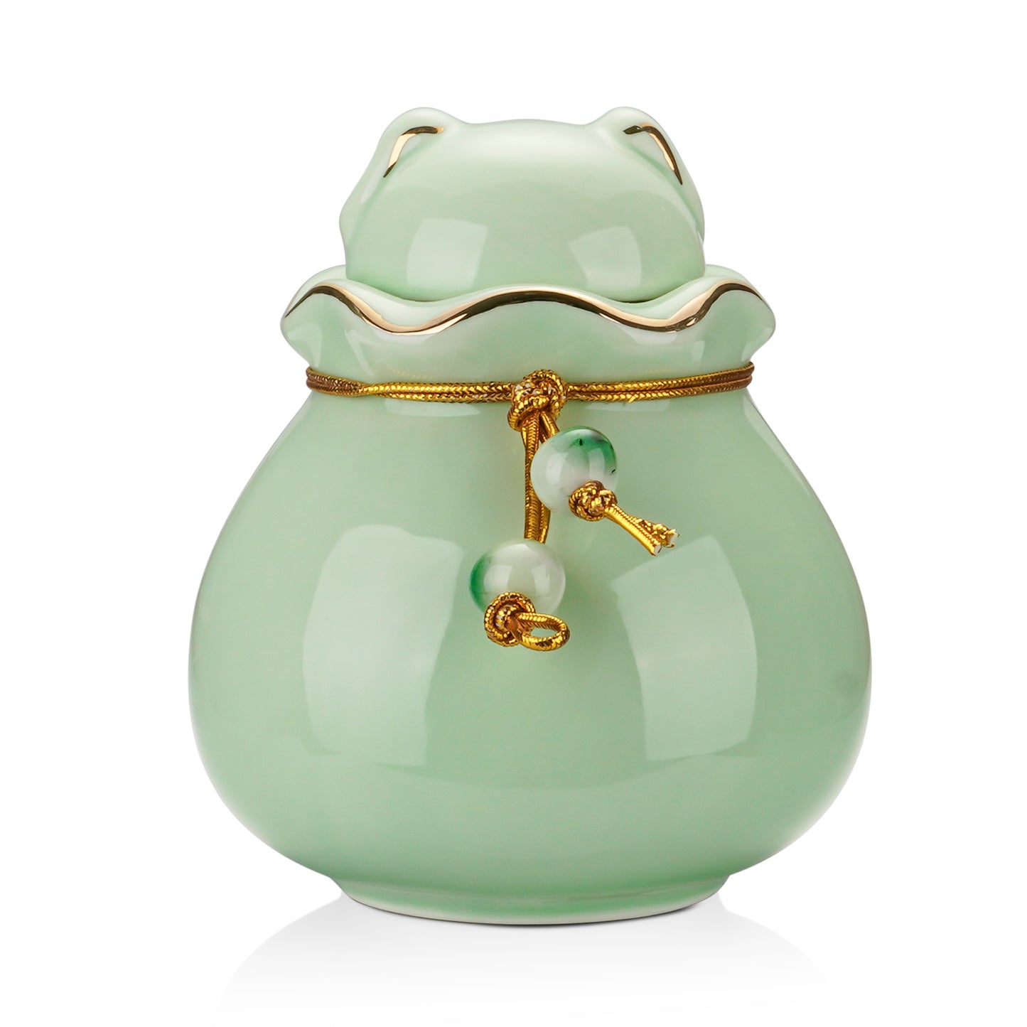 Ceramic Pet Memorial Urn for Cat or Dog