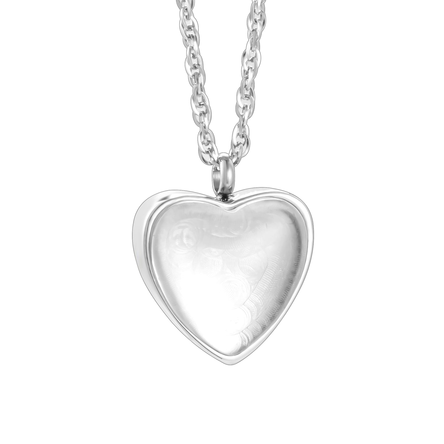 Silver Heart Cremation Jewelry