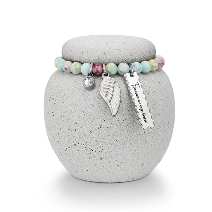 Ceramic 2.76 Inches Urn for Human Ashes Keepsake