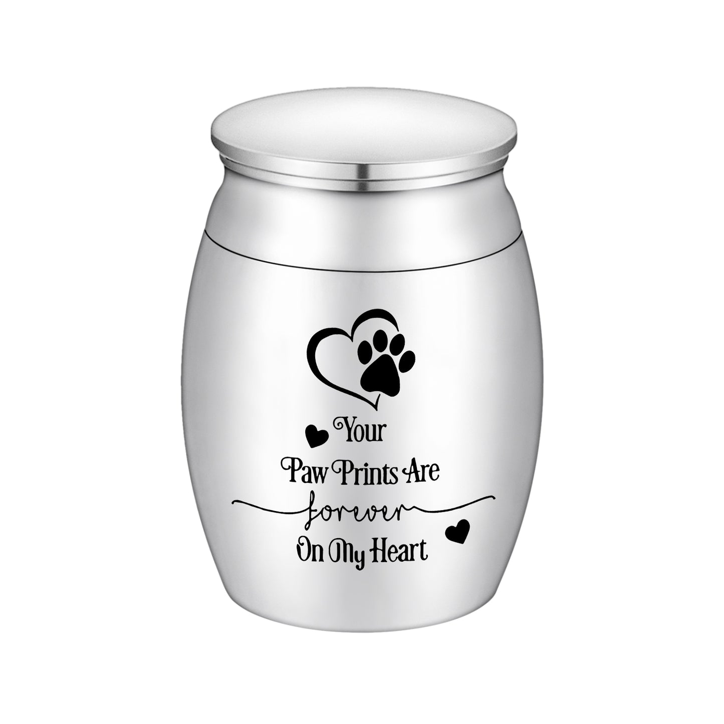Memorial Urn for Beloved Pets: ‘Your Paw Prints Are Forever On My Heart’