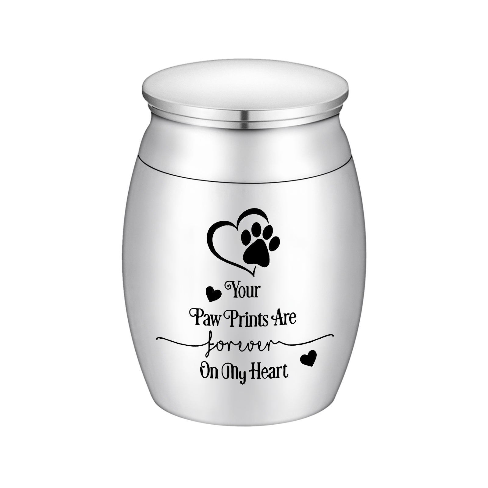 Memorial Urn for Beloved Pets: ‘Your Paw Prints Are Forever On My Heart’