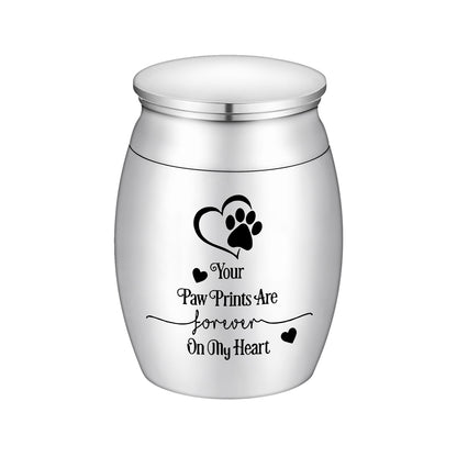 Memorial Urn for Beloved Pets: ‘Your Paw Prints Are Forever On My Heart’