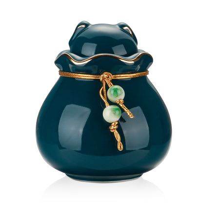 Ceramic Pet Memorial Urn for Cat or Dog