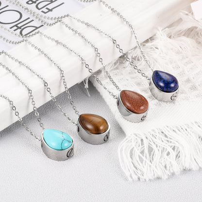 Natural Stone Ashes Locket