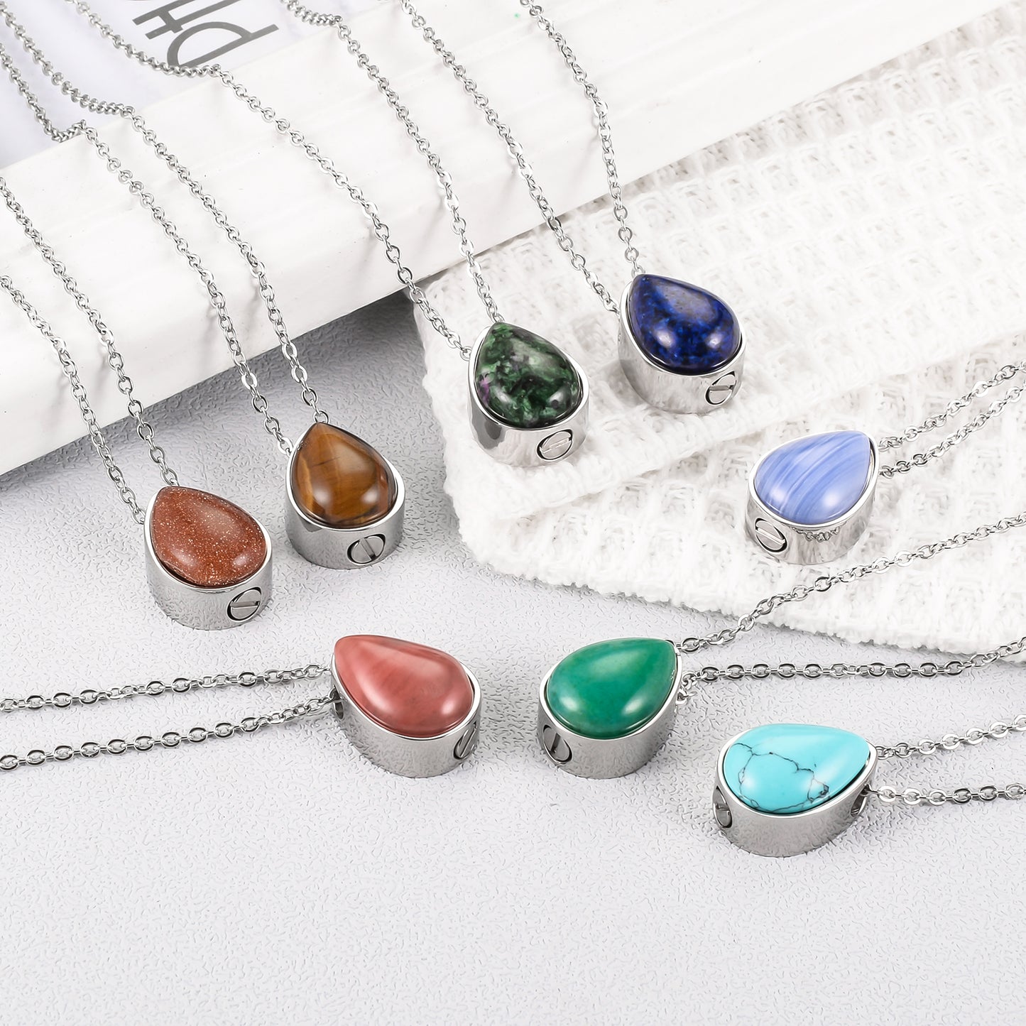 Natural Stone Ashes Locket