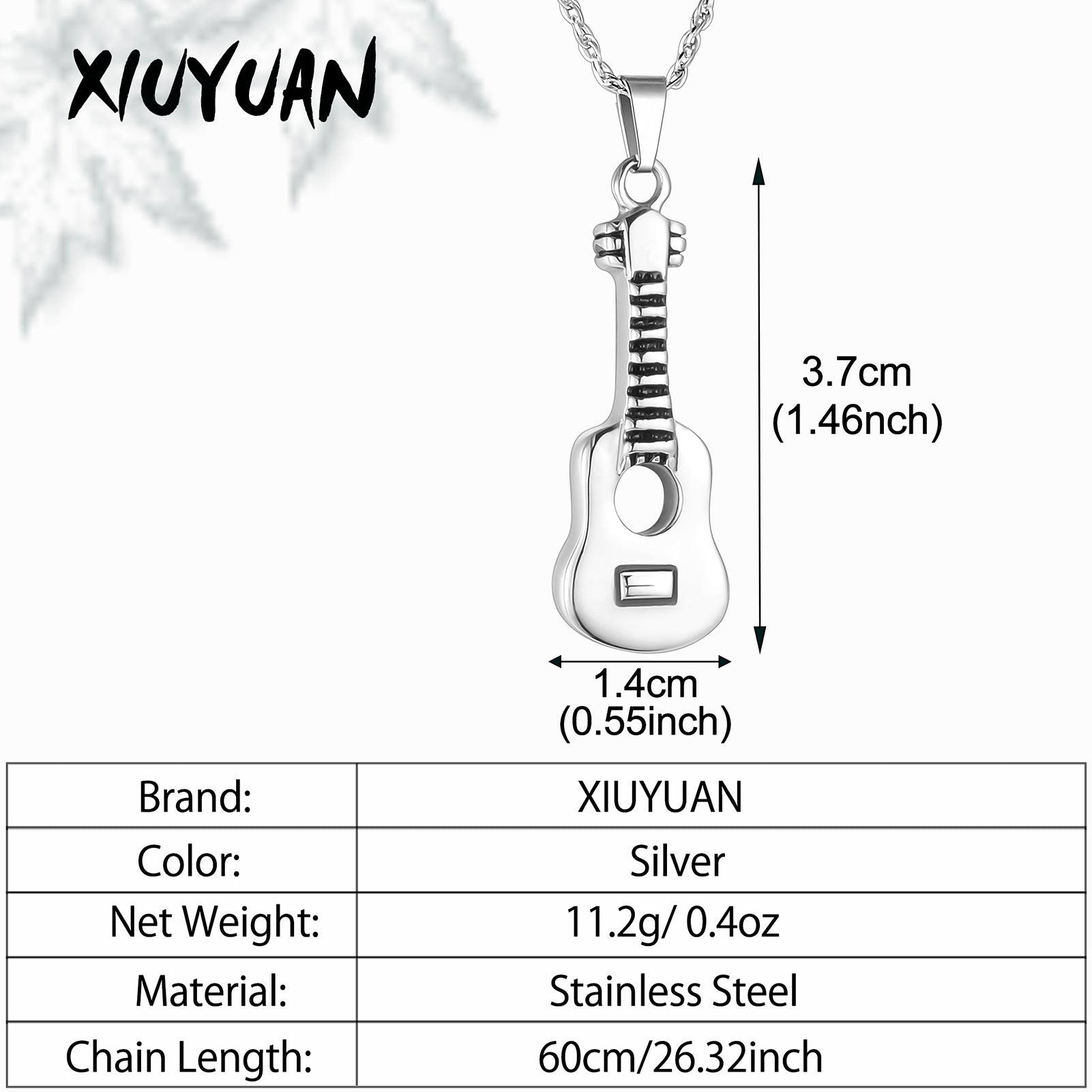 Guitar Urns Jewelry Ashes Holder