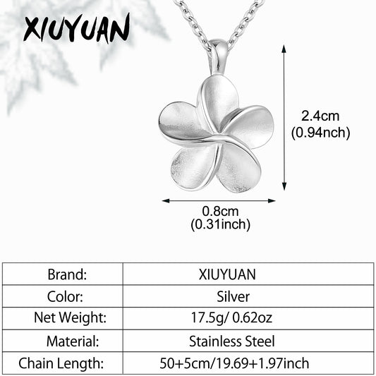 Flower Cremation Necklace Jewelry for Ashes
