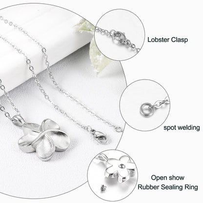 Flower Cremation Necklace Jewelry for Ashes