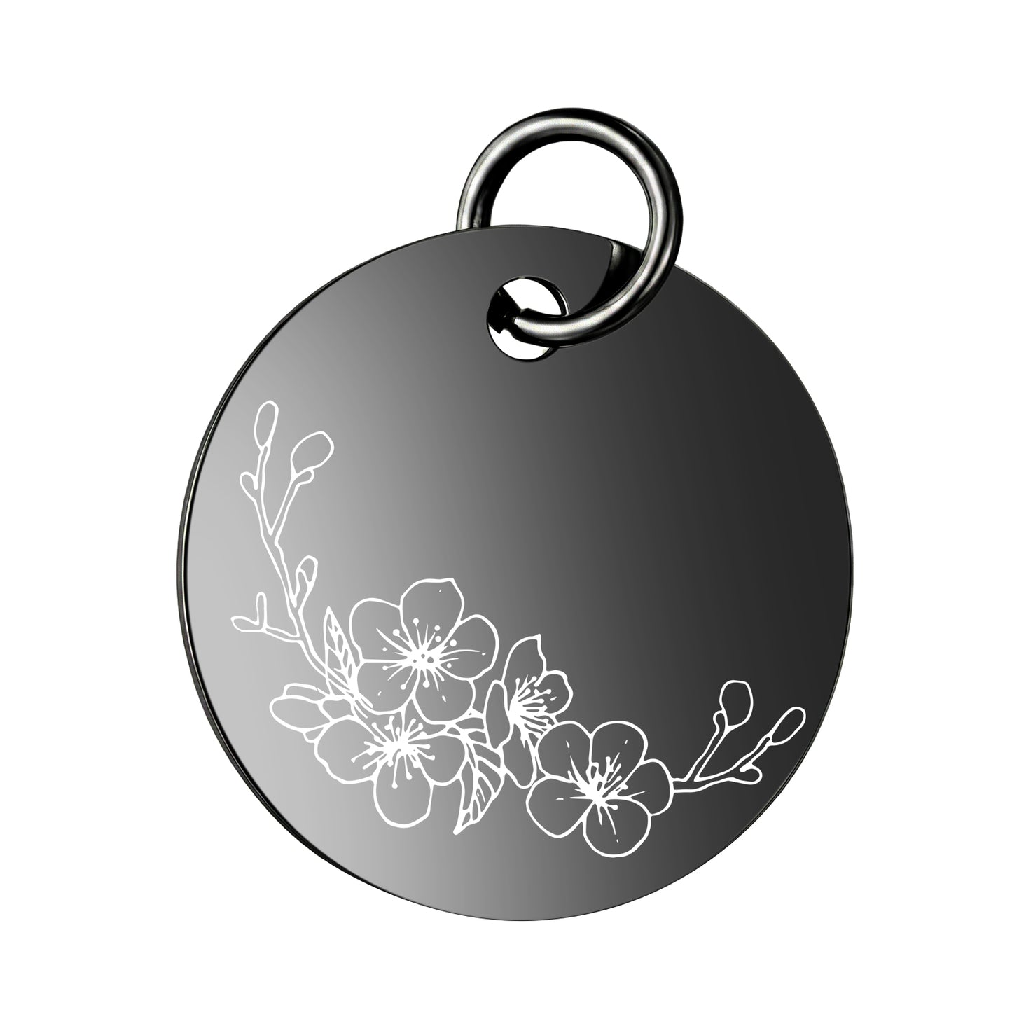 PJ Birth Flower -Black Round