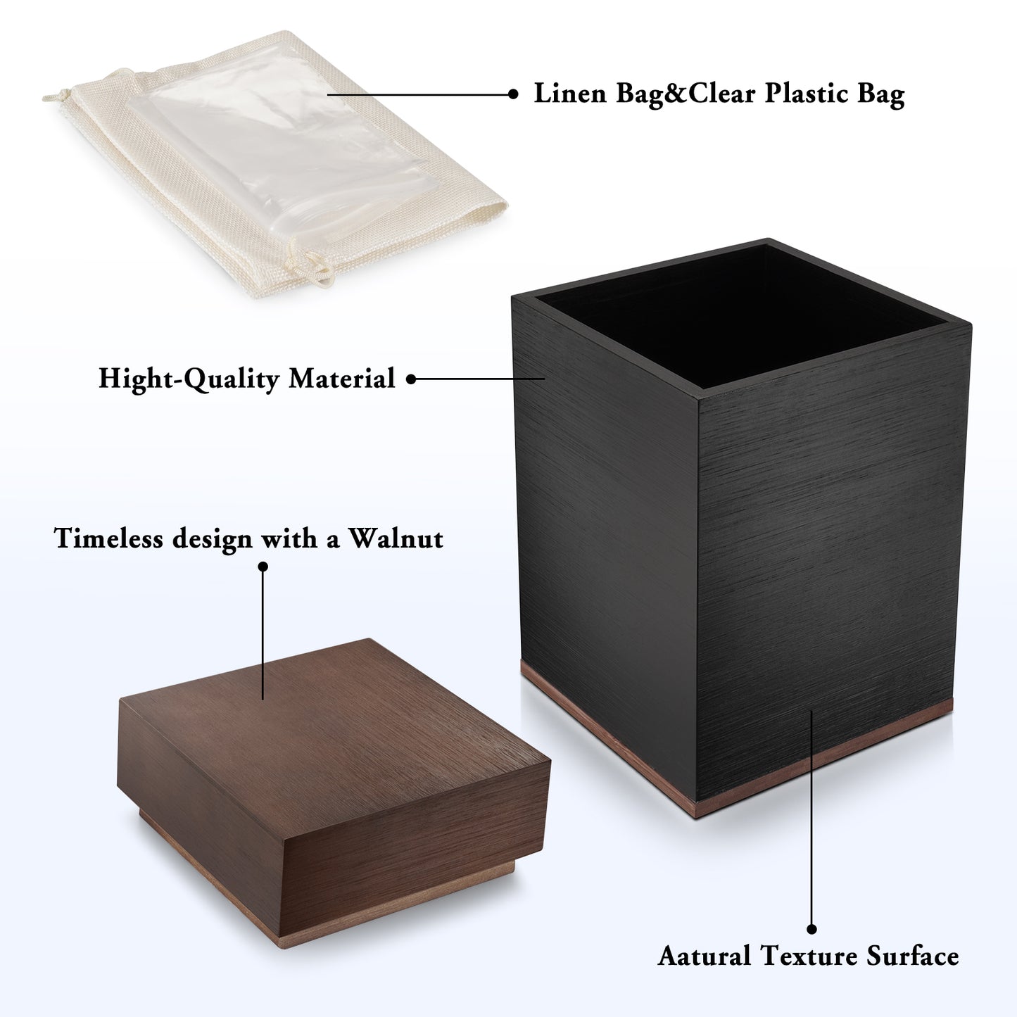 Large Cremation Wood Urn for Ashes