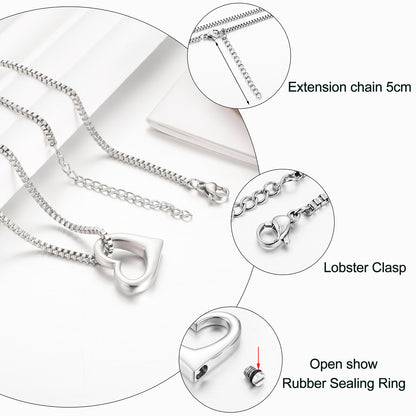 Simple Hearts Urns Necklace