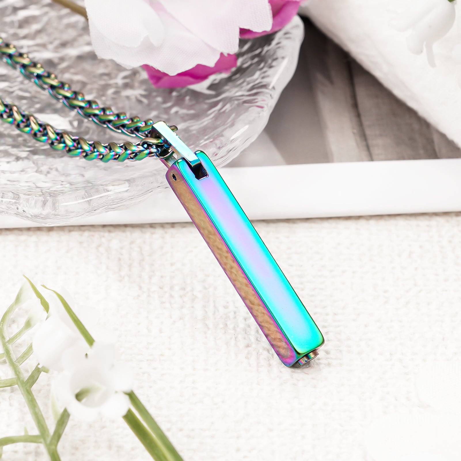 Cremation Urn Necklace, Keepksake Memorial Jewelry, Ash Holder Necklace