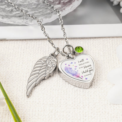 Personalized CREMATION URN HEART Necklace for Ashes