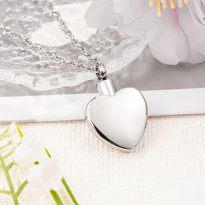 Sunflower Heart Memorial Necklace