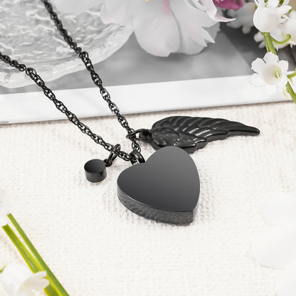 Personalized Heart Urn Necklace with 12 Birthstones, Cremation Jewelry, Customized Memorial Necklace