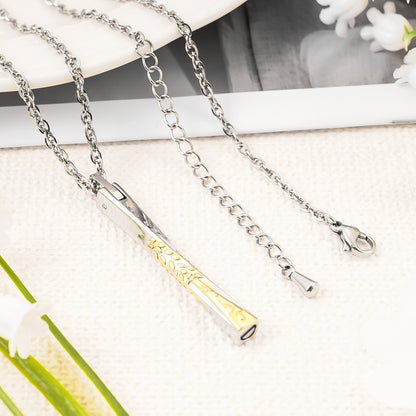 Memorial necklace for human ashes