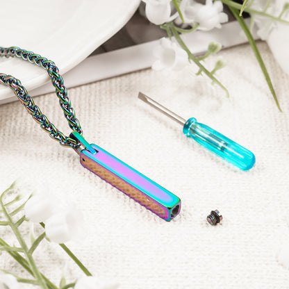 Cremation Urn Necklace, Keepksake Memorial Jewelry, Ash Holder Necklace