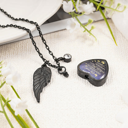 Personalized Heart Urn Necklace with 12 Birthstones, Cremation Jewelry, Customized Memorial Necklace
